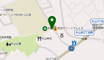 金沢まいもん寿司 吹田グリーンプレイス店の地図画像