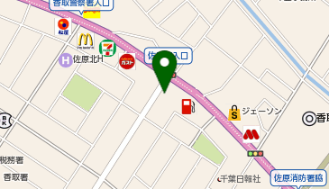 グリーンインドレストラン佐原店の地図画像