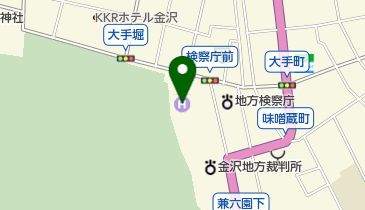 金沢白鳥路ホテル山楽 宴会場の地図画像