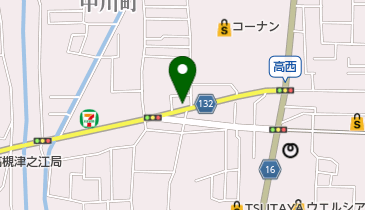 喫茶加賀の地図画像