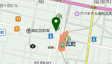 快活CLUB高松瓦町駅前店の地図画像