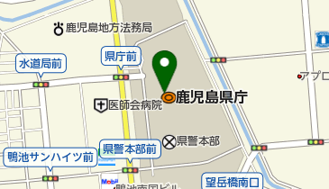 鹿児島県庁食堂の地図画像