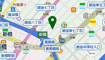 ブリューインバー&ナチュール 銀座醸造所の地図画像