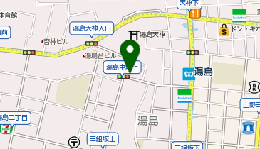 鳥つね 湯島天神前店の地図画像