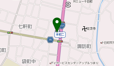 ダイニング しみずの地図画像