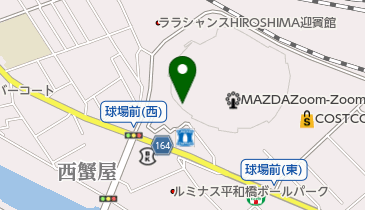 カープうどん マツダズームズームスタジアム店の地図画像