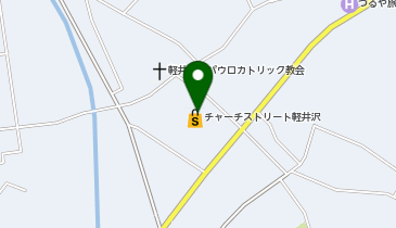 ボンオーカワ軽井沢チョコレートファクトリーチャーチストリート軽井沢店の地図画像