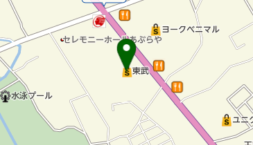 サーティワンアイスクリーム 大田原東武店の地図画像