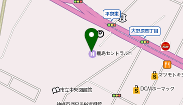 スカイレストラン プラネートの地図画像