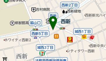 あっぱれ食堂の地図画像