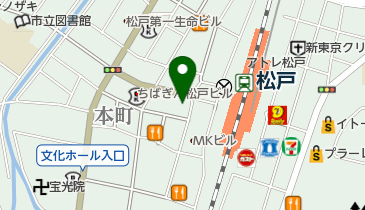 星乃珈琲店 松戸駅前店の地図画像