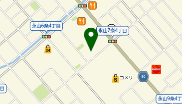 快活CLUB 旭川永山店の地図画像