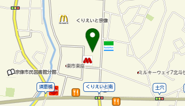 どんどん亭くりえいと宗像店の地図画像