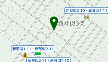 Q珈琲 新琴似店の地図画像