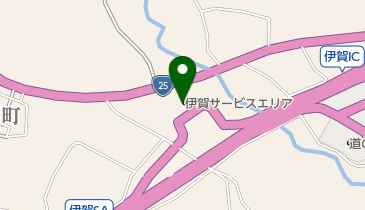 伊賀サービスエリア 上り フードコートの地図画像