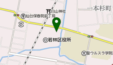 若林区役所 食堂の地図画像