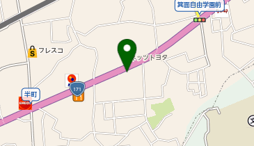 ふぐ料理 華心の地図画像