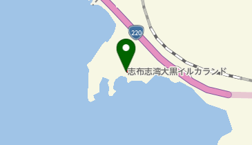 志布志湾大黒イルカランド海鮮市場 お食事処夕陽の地図画像