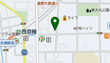 タジマハルエベレスト京都西京極店の地図画像