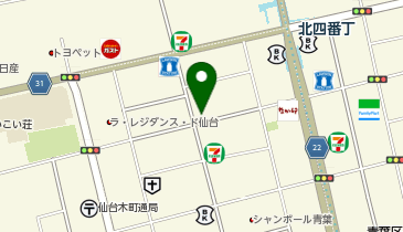 串焼きやきとん とんがらしの地図画像