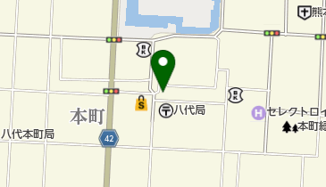 一休本舗 八代店の地図画像