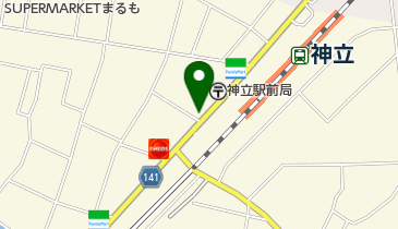やきとりむさしのの地図画像