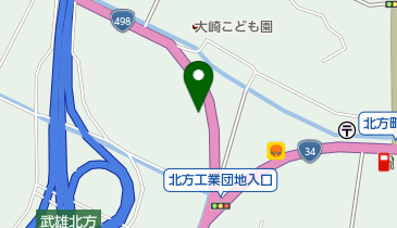 手作りハンバーグ クレヨン 北方店の地図画像