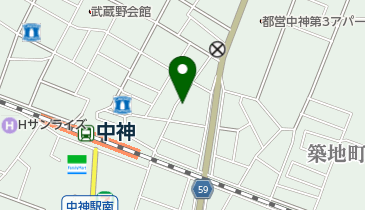 ハンバーグペレの地図画像