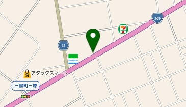 肉うどん ふみわの地図画像