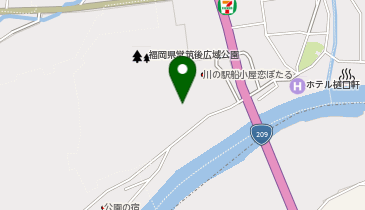 川の駅船小屋恋ぼたるレストランの地図画像