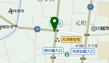 長峰園 川越札の辻店の地図画像