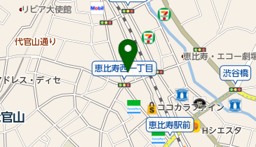 山田屋まんじゅう恵比寿店の地図画像