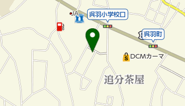 回転焼きとくずきり こまおの地図画像