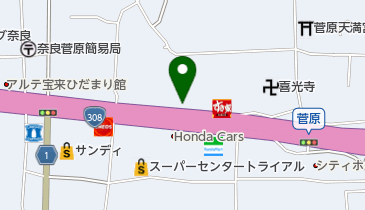 萬春堂 阪奈道路店の地図画像