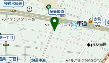 車道ダイニングPONTAの地図画像