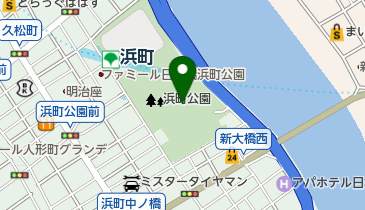 グリル浜町亭 総合スポーツセンター店の地図画像