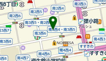 四文屋 狸小路店の地図画像