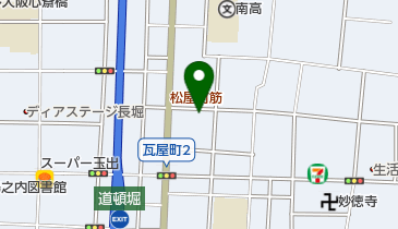 定食堂 金剛石の地図画像