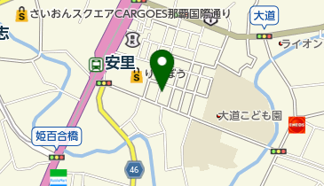 大石餃子店の地図画像