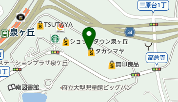 珈夢亭 COM 高島屋泉北店の地図画像