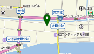 地産料理あお山の地図画像