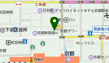 ぎょうざ処亮昌 京都タワーサンド店の地図画像