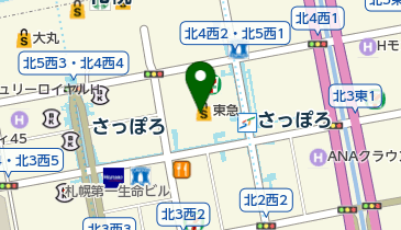 快活CLUB 札幌駅南口店の地図画像