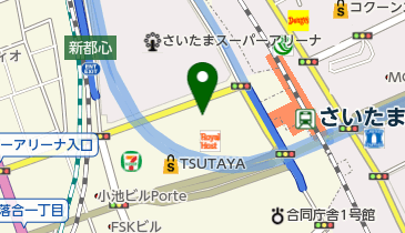 梅蘭 JRさいたま新都心ビル店の地図画像