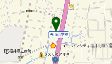 快活CLUB 福井米松店の地図画像