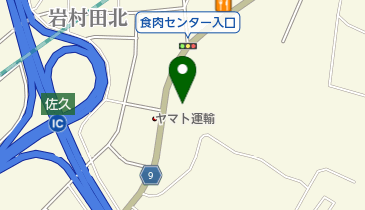 草木万里野佐久店の地図画像