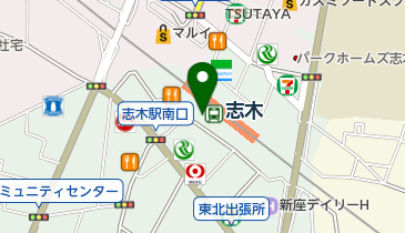 洋麺屋五右衛門 EQUiA志木店の地図画像