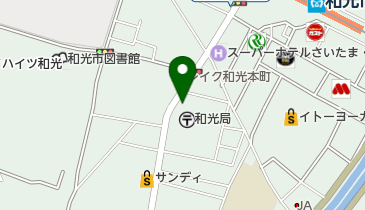 新倉うどんひろとみの地図画像