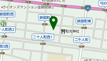 鉄砲町わびすけの地図画像