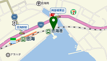 忠海港フェリーターミナル 松本回漕店の地図画像